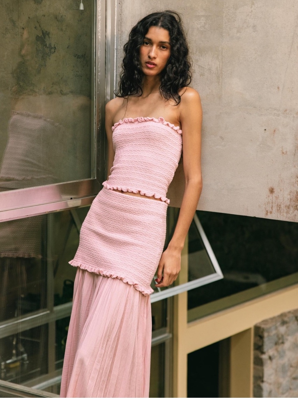 Zara Maxi Skirt & Top Matching Set